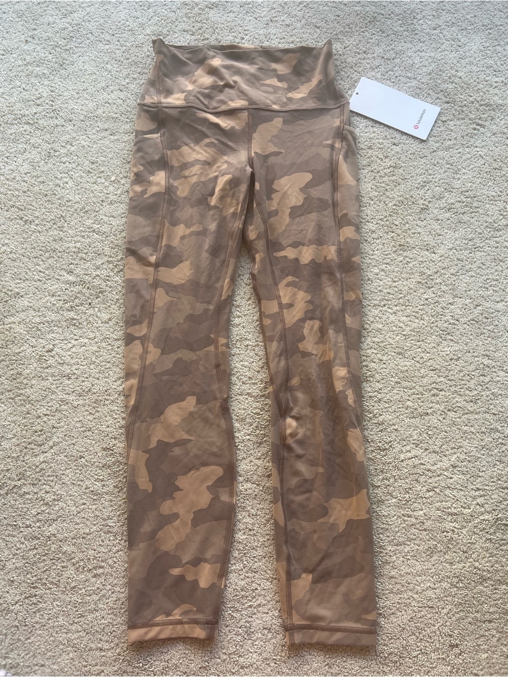 Lululemon Align High-Rise Pant Leggings with Pockets 25" Camo Beige Multi size 6 - Picture 5 of 9